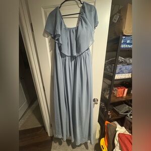 Revelry off shoulder formal dress